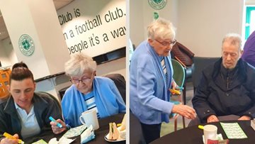 A trip to Celtic Park for Douglas View care home Residents